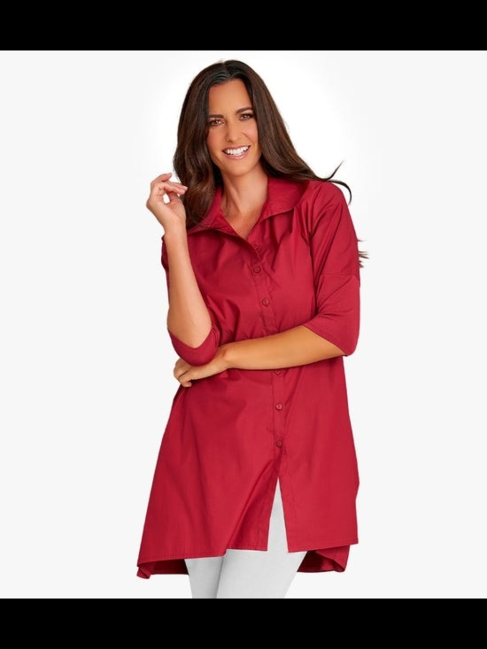 Stella Carakasi Tiburon Tunic Icon In Beet Size 2XL New Lagenlook